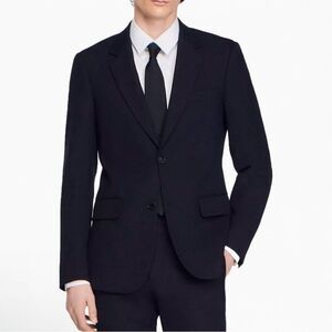 Sandro Paris Men’s Blazer 44R Wool Mohair Navy 2 Button Front Dinner Jacket‎